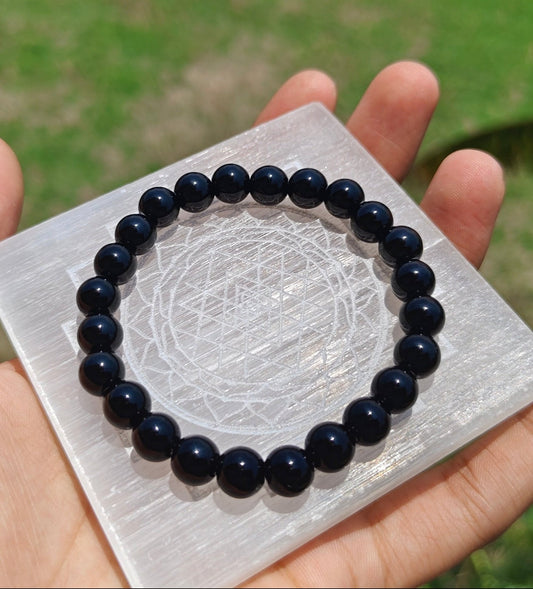 Black Onyx Bracelet – Natural Stone Beads
