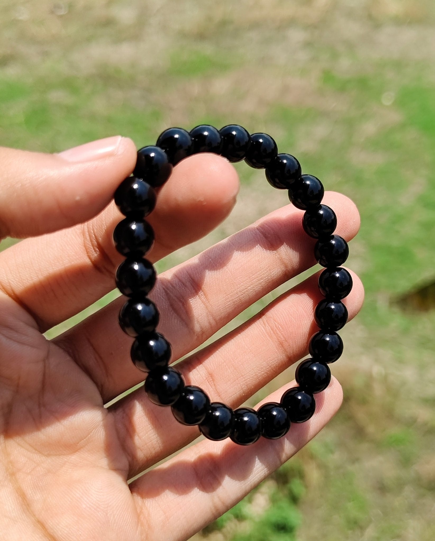 Black Onyx Bracelet – Natural Stone Beads